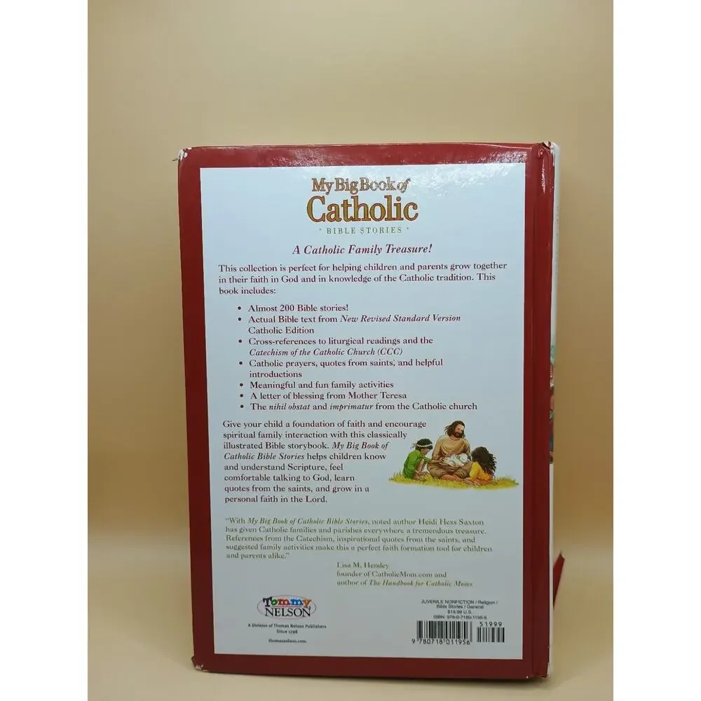 My Big Book of Catholic Bible Stories Hardcover Thomas Nelson
